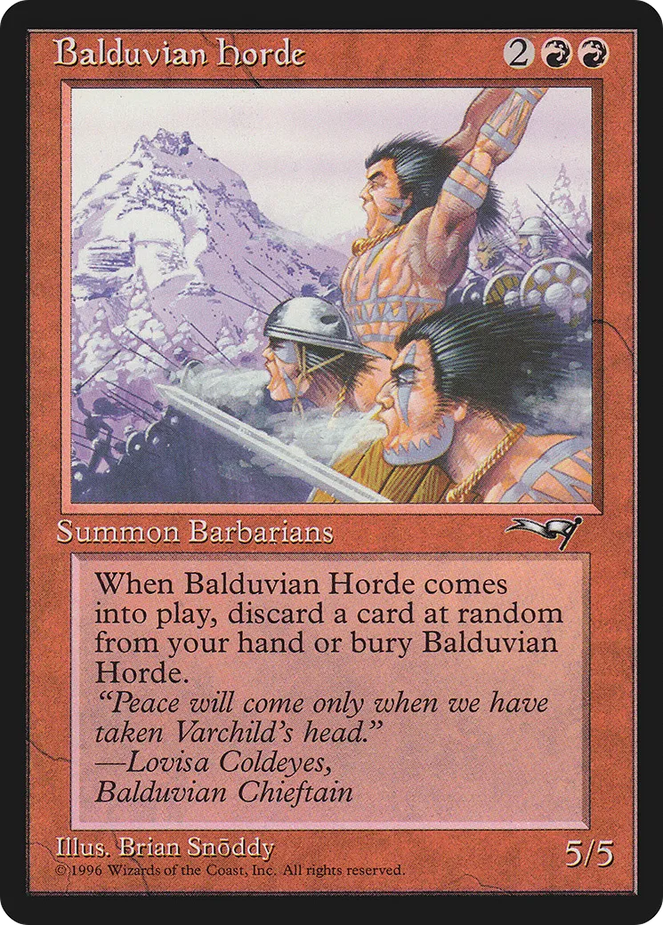 Balduvian Horde — Alliances — Magic: The Gathering