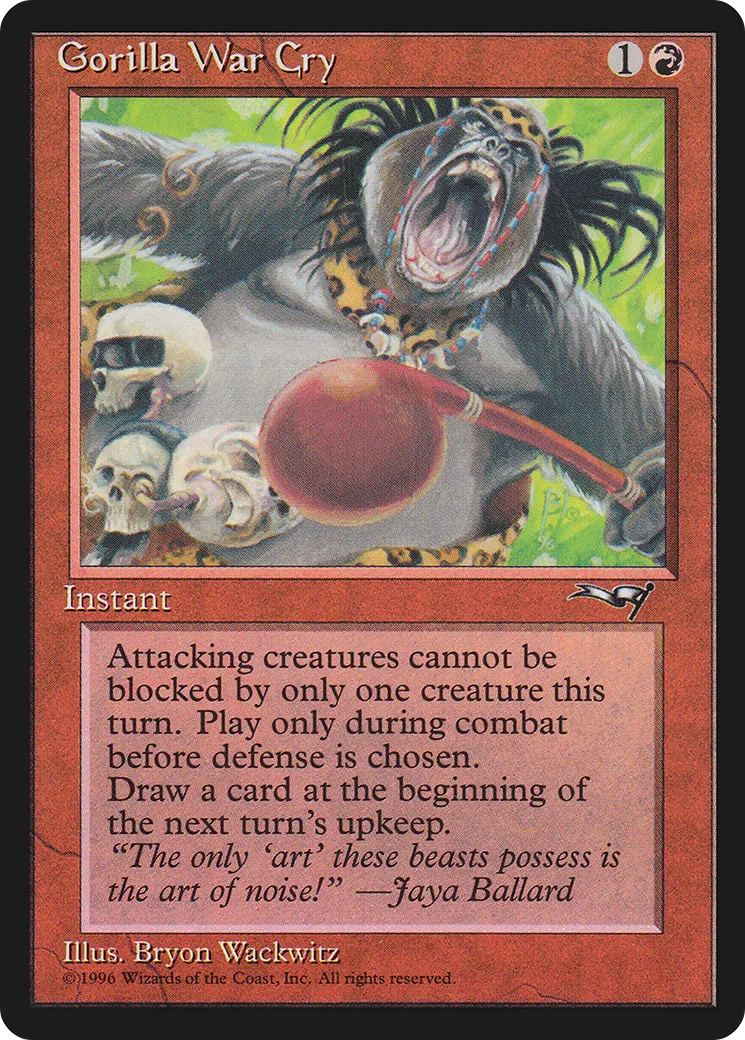 Cri de guerre des gorilles — Alliances — Magic: The Gathering