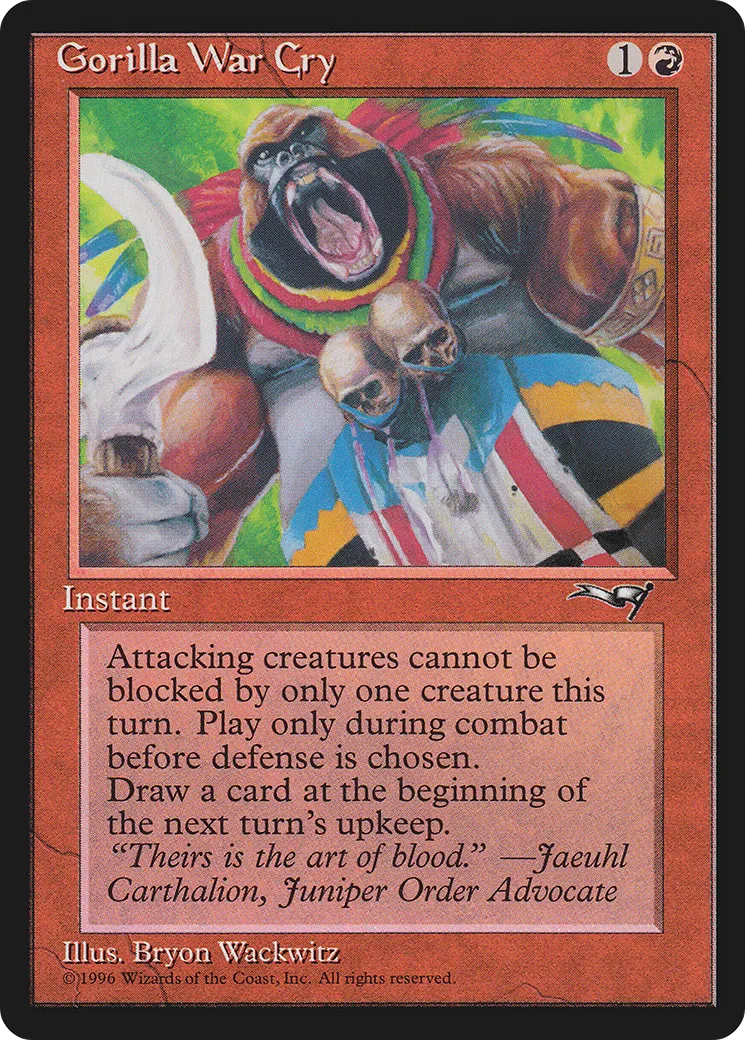 Cri de guerre des gorilles — Alliances — Magic: The Gathering
