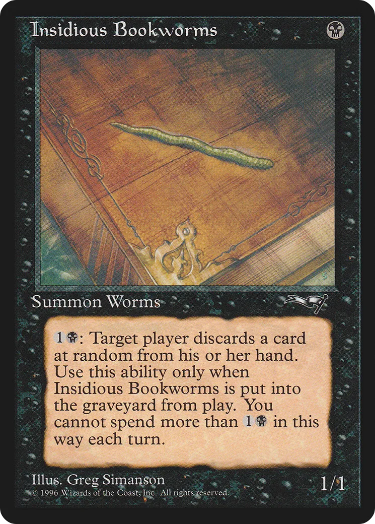 Insidious Bookworms — Alliances — Magic: The Gathering