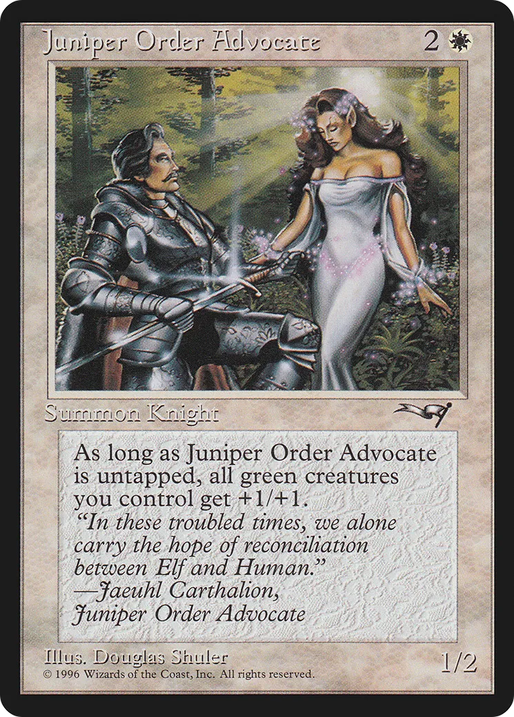 Apôtre de l'Ordre du genévrier — Alliances — Magic: The Gathering