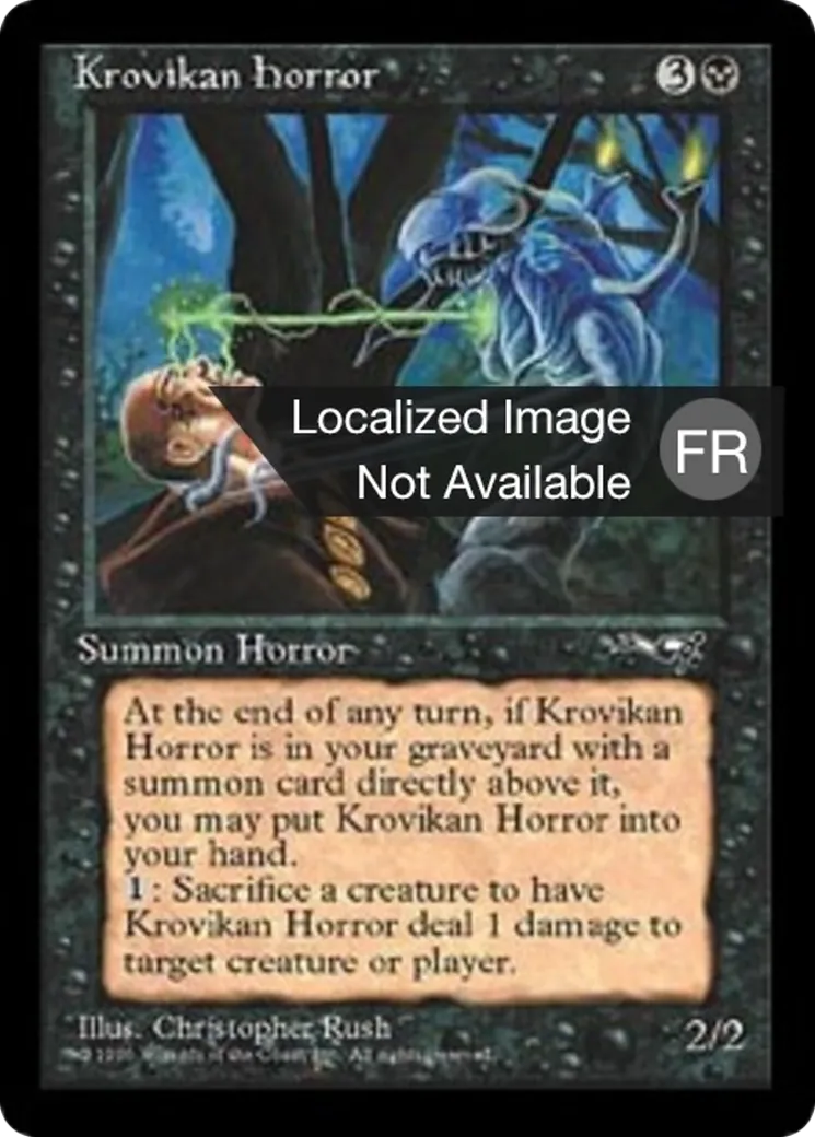 Horreur krovoise — Alliances — Magic: The Gathering