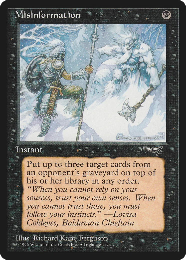 Misinformation — Alliances — Magic: The Gathering