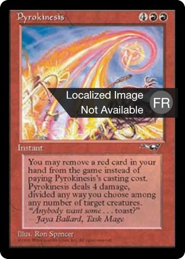 Pyrokinésie from Alliances - Magic: The Gathering