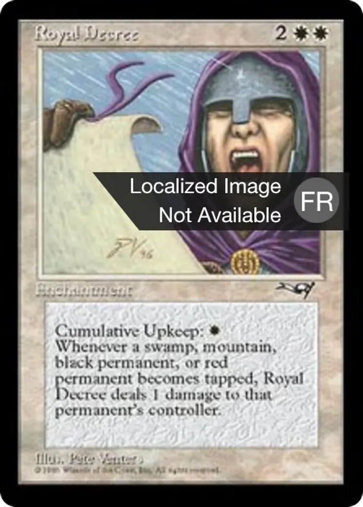 Décret royal from Alliances - Magic: The Gathering