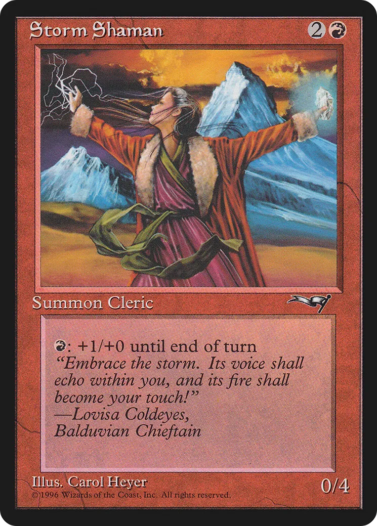 Shamane de l'orage — Alliances — Magic: The Gathering