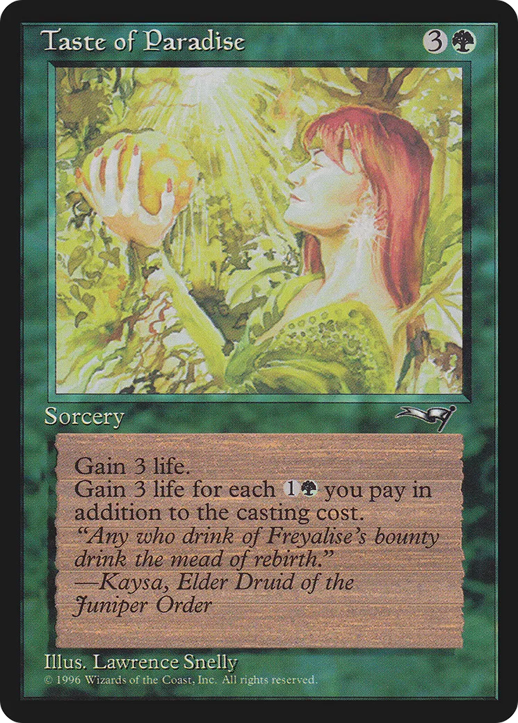 Goût du paradis — Alliances — Magic: The Gathering