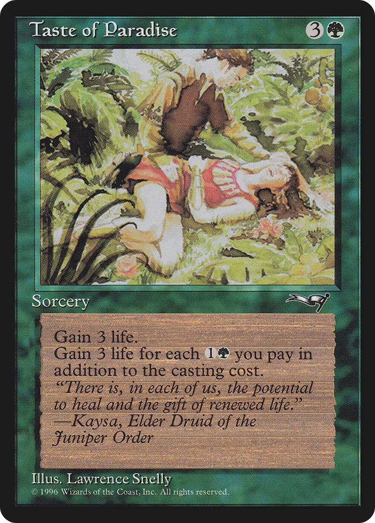 Taste of Paradise — Alliances — Magic: The Gathering