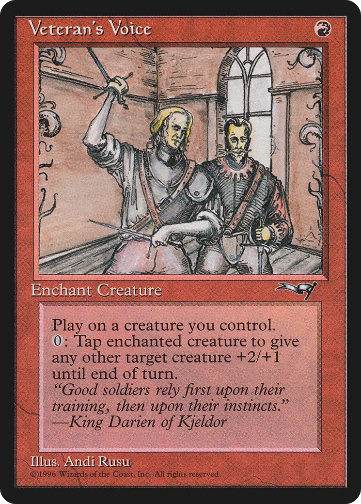 Voix du vétéran — Alliances — Magic: The Gathering