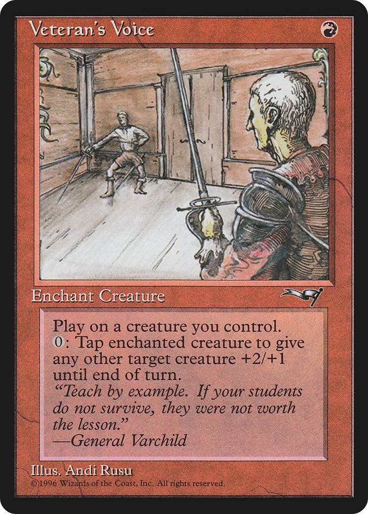 Voix du vétéran — Alliances — Magic: The Gathering