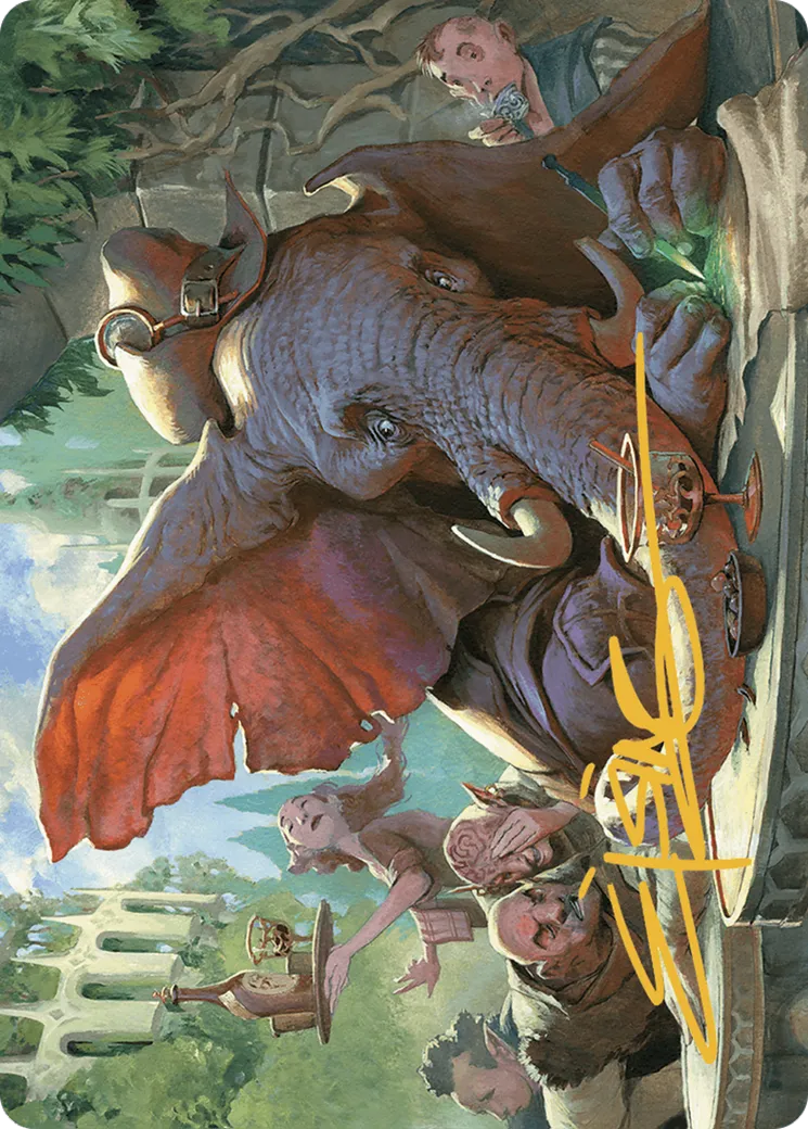 Loxodon Eavesdropper — Murders at Karlov Manor Art Series — Magic: The Gathering