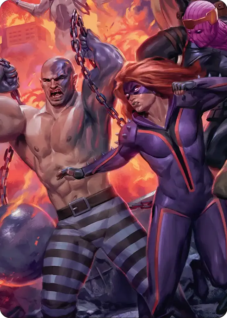 Absorbing Man and Titania — Marvel Super Heroes Art Series — Magic: The Gathering