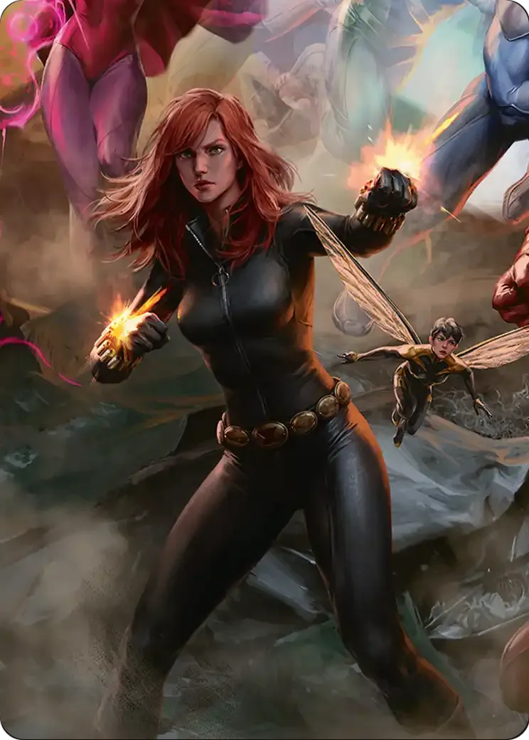 Black Widow, Intel Expert — Marvel Super Heroes Art Series — Magic: The Gathering