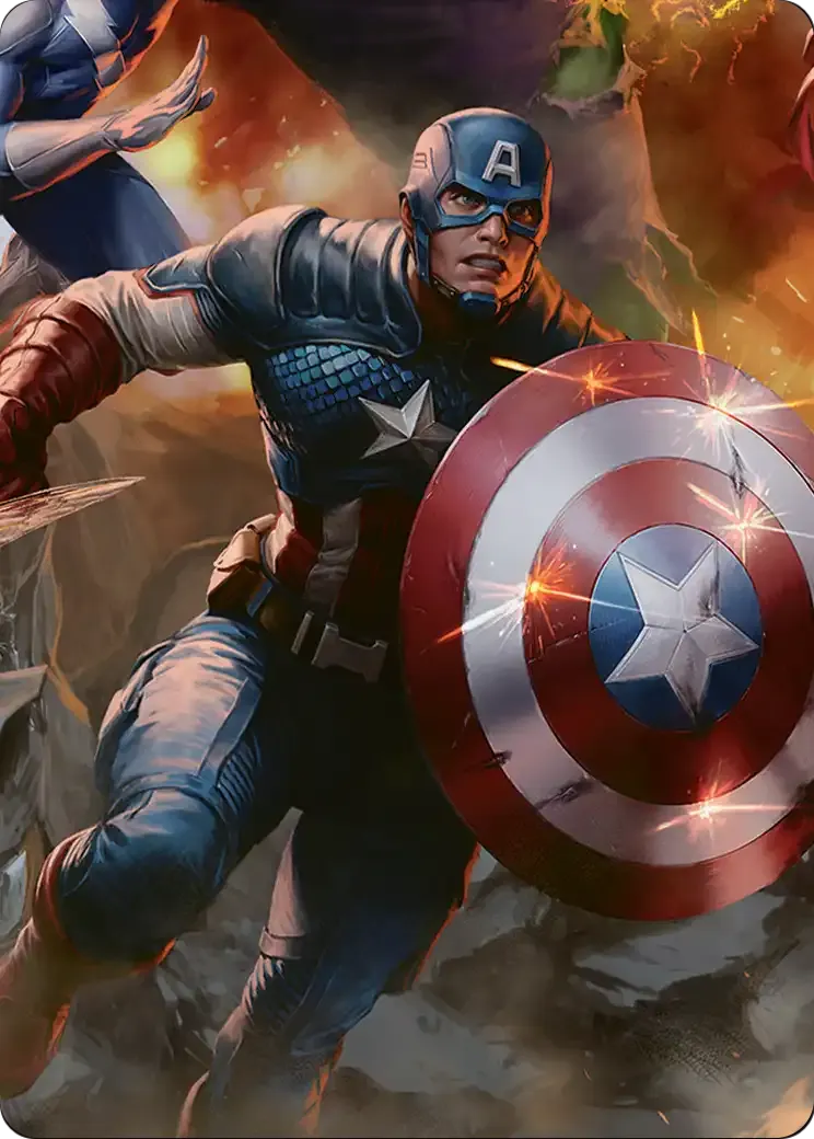 Captain America, Unbowed — Marvel Super Heroes Art Series — Magic: The Gathering