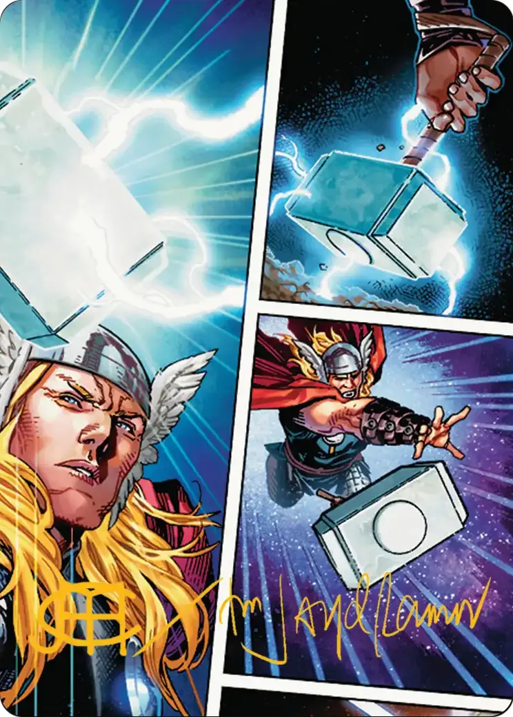 Mjölnir, Hammer of Thor — Marvel Super Heroes Art Series — Magic: The Gathering
