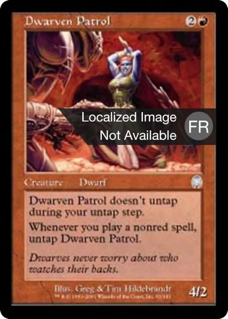 Patrouille naine — Apocalypse — Magic: The Gathering