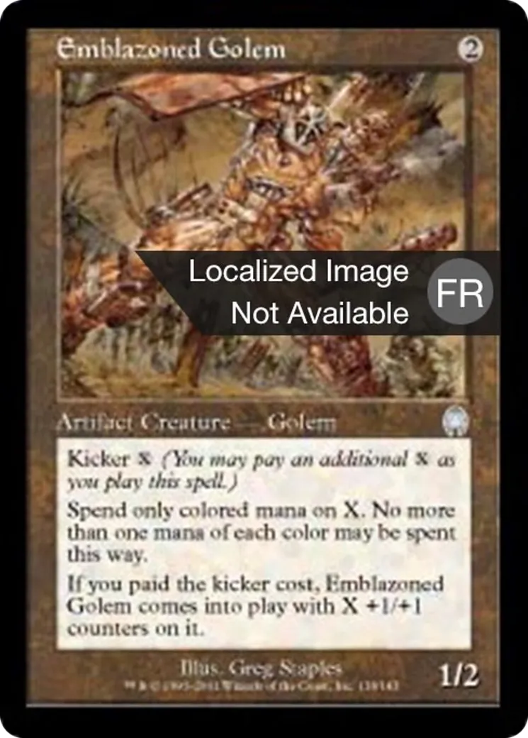 Golem blasonné — Apocalypse — Magic: The Gathering