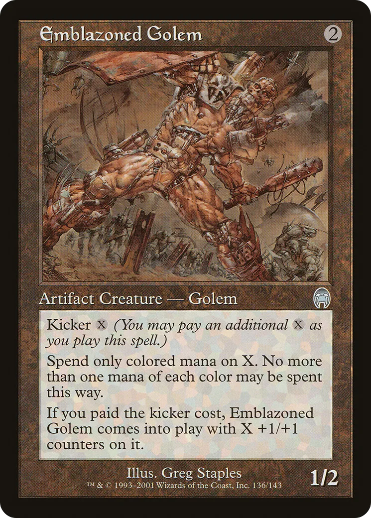 Emblazoned Golem — Apocalypse — Magic: The Gathering