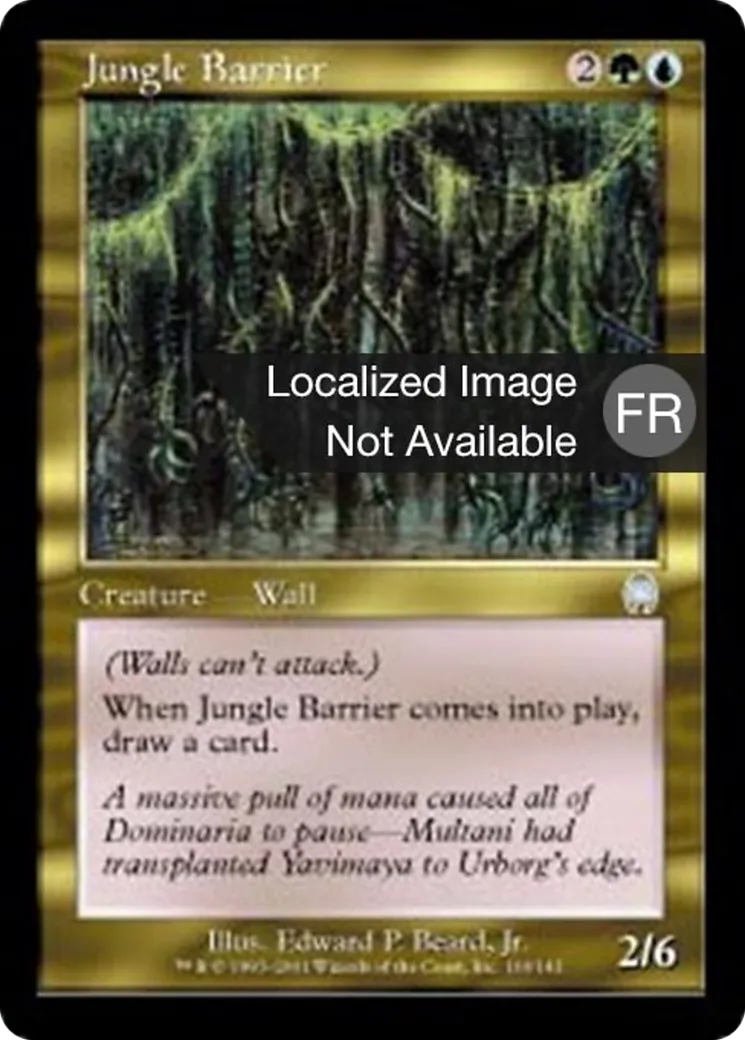 Barrière de la jungle — Apocalypse — Magic: The Gathering