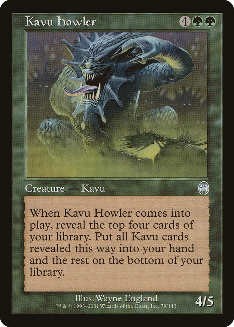 Kavu Howler — Apocalypse — Magic: The Gathering