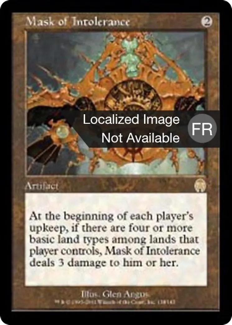 Masque de l'intolérance — Apocalypse — Magic: The Gathering