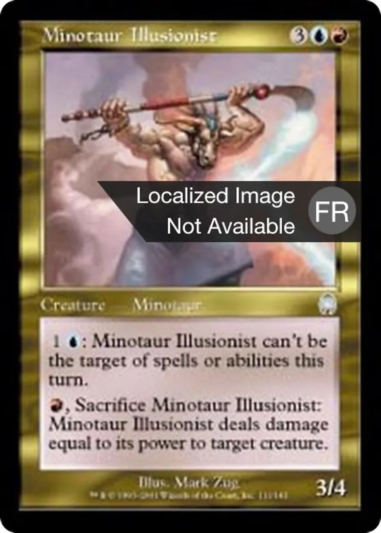 Illusionniste minotaure — Apocalypse — Magic: The Gathering