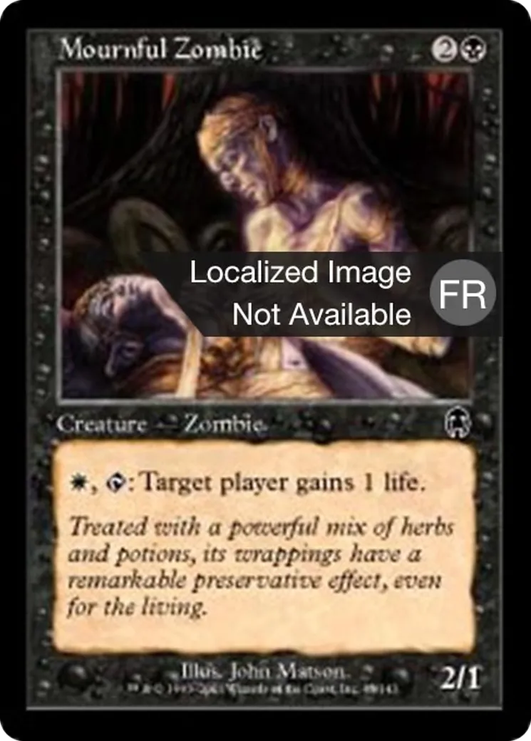 Zombie éploré — Apocalypse — Magic: The Gathering