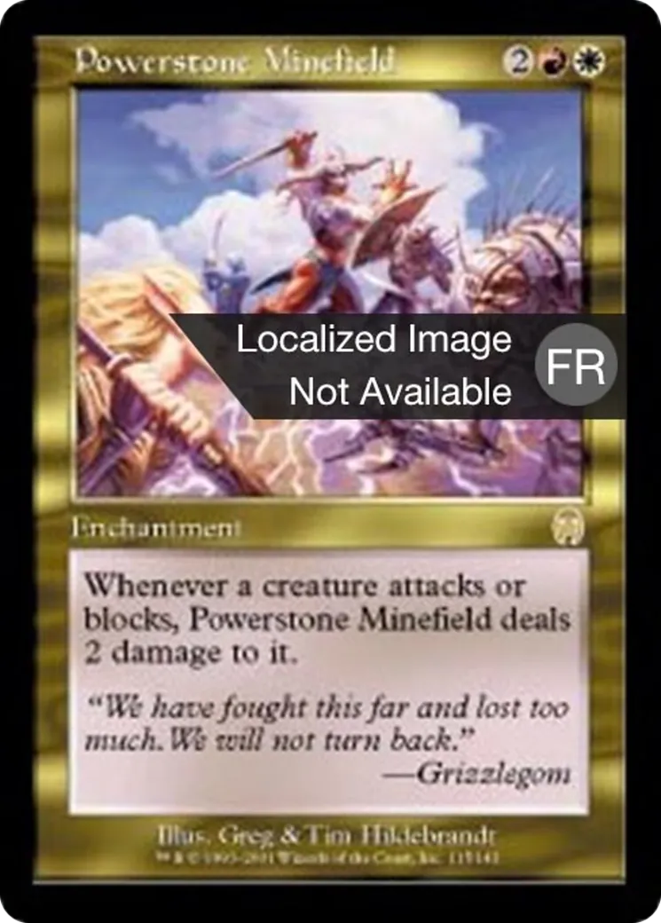 Champ miné de lithoforces — Apocalypse — Magic: The Gathering