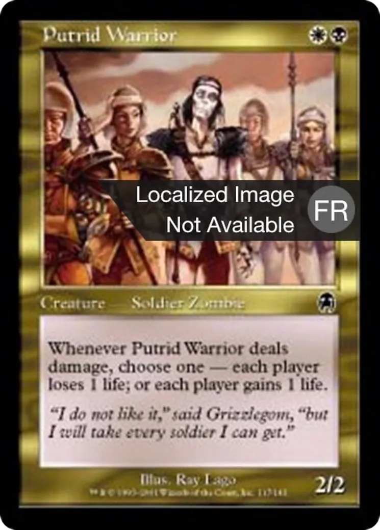 Guerrier putride — Apocalypse — Magic: The Gathering