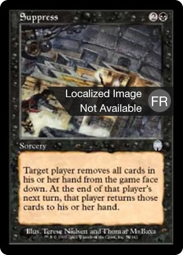 Suppression — Apocalypse — Magic: The Gathering