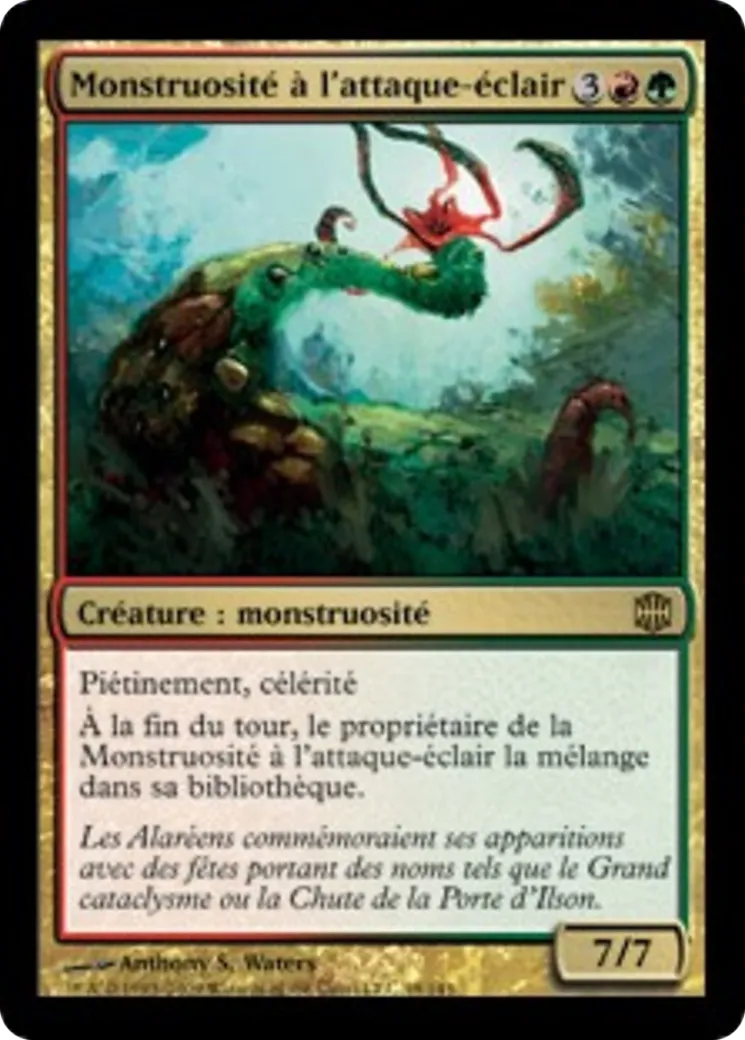 Monstruosité à l'attaque-éclair — Alara Reborn — Magic: The Gathering