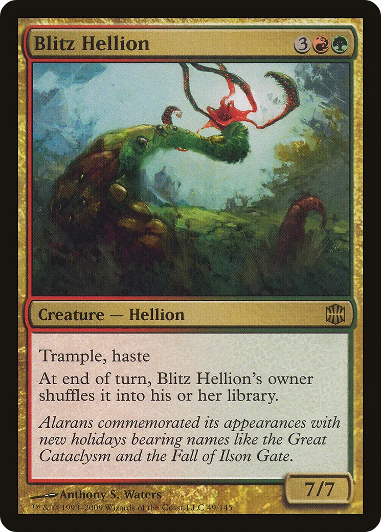 Monstruosité à l'attaque-éclair — Alara Reborn — Magic: The Gathering