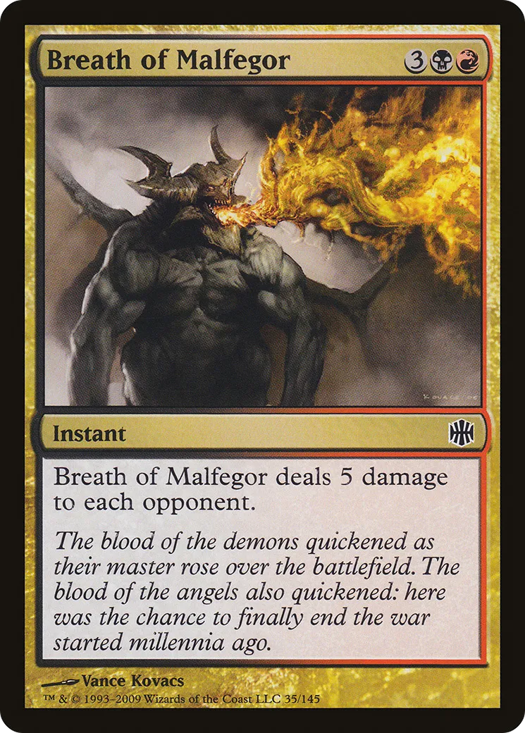 Breath of Malfegor — Alara Reborn — Magic: The Gathering