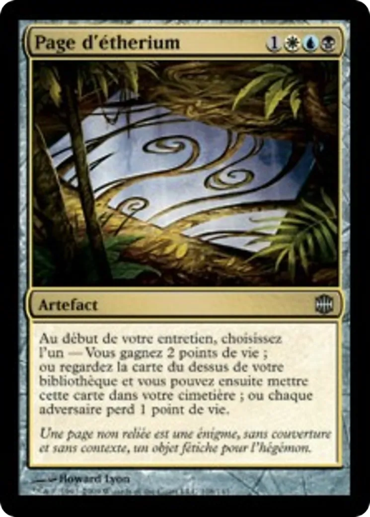 Page d'étherium — Alara Reborn — Magic: The Gathering