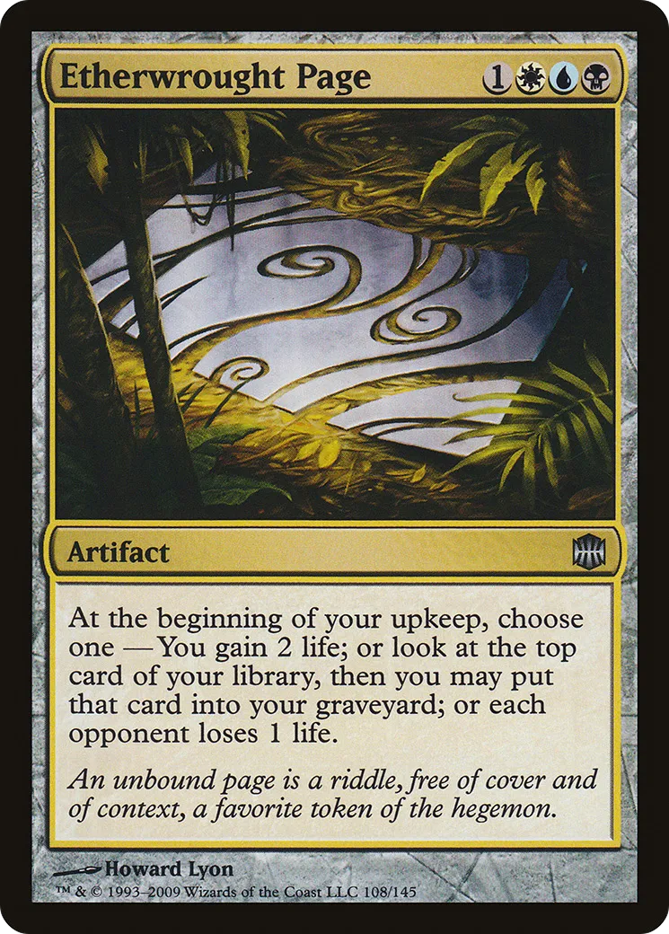 Page d'étherium — Alara Reborn — Magic: The Gathering