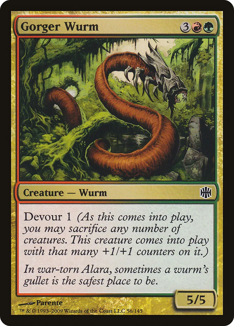 Gorger Wurm — Alara Reborn — Magic: The Gathering