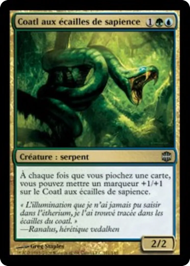 Coatl aux écailles de sapience — Alara Reborn — Magic: The Gathering