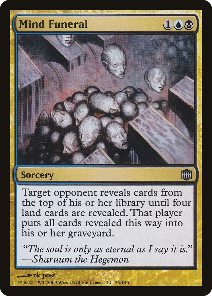 Mind Funeral — Alara Reborn — Magic: The Gathering