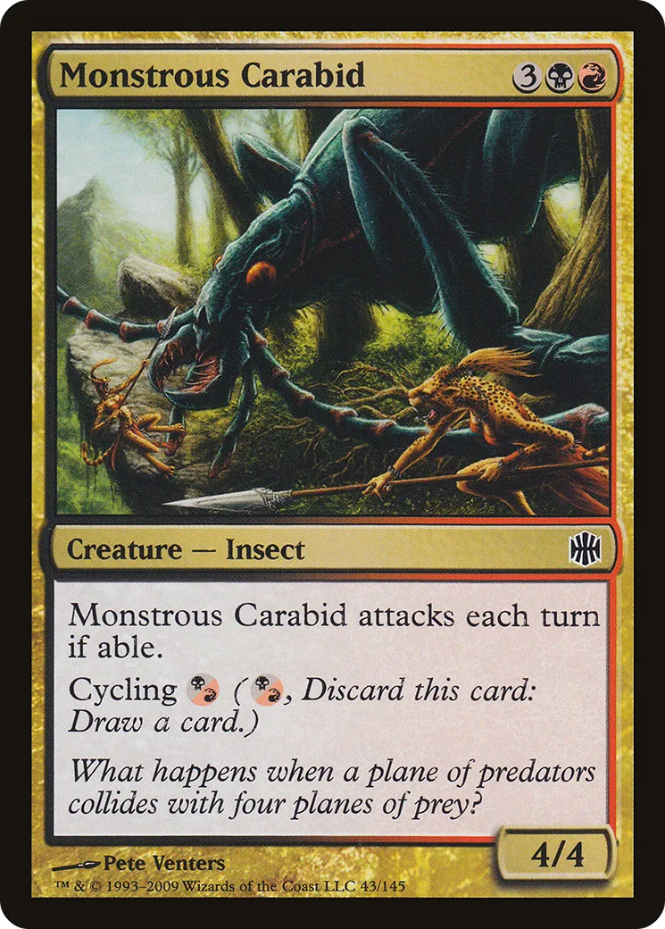 Monstrous Carabid from Alara Reborn - Magic: The Gathering