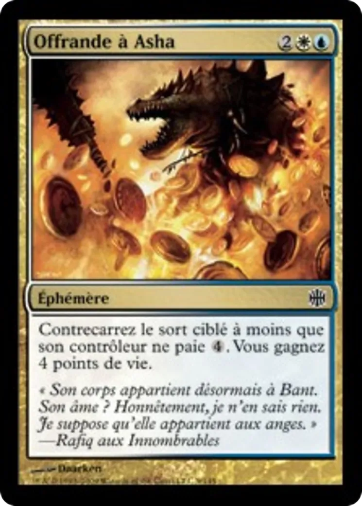 Offrande à Asha — Alara Reborn — Magic: The Gathering