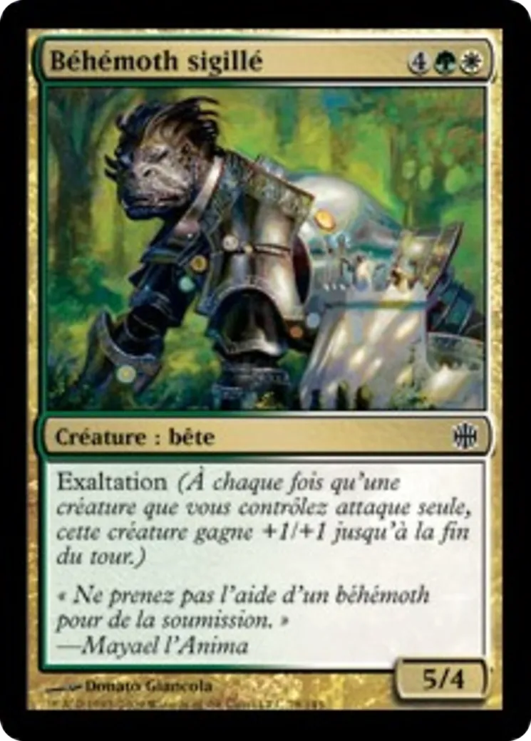 Béhémoth sigillé — Alara Reborn — Magic: The Gathering
