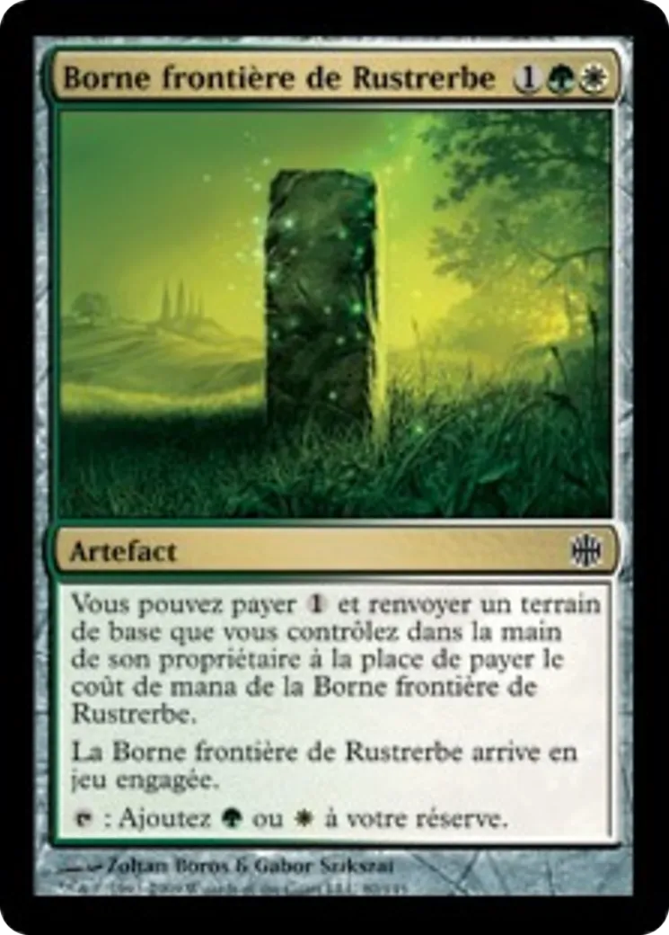 Borne frontière de Rustrerbe — Alara Reborn — Magic: The Gathering