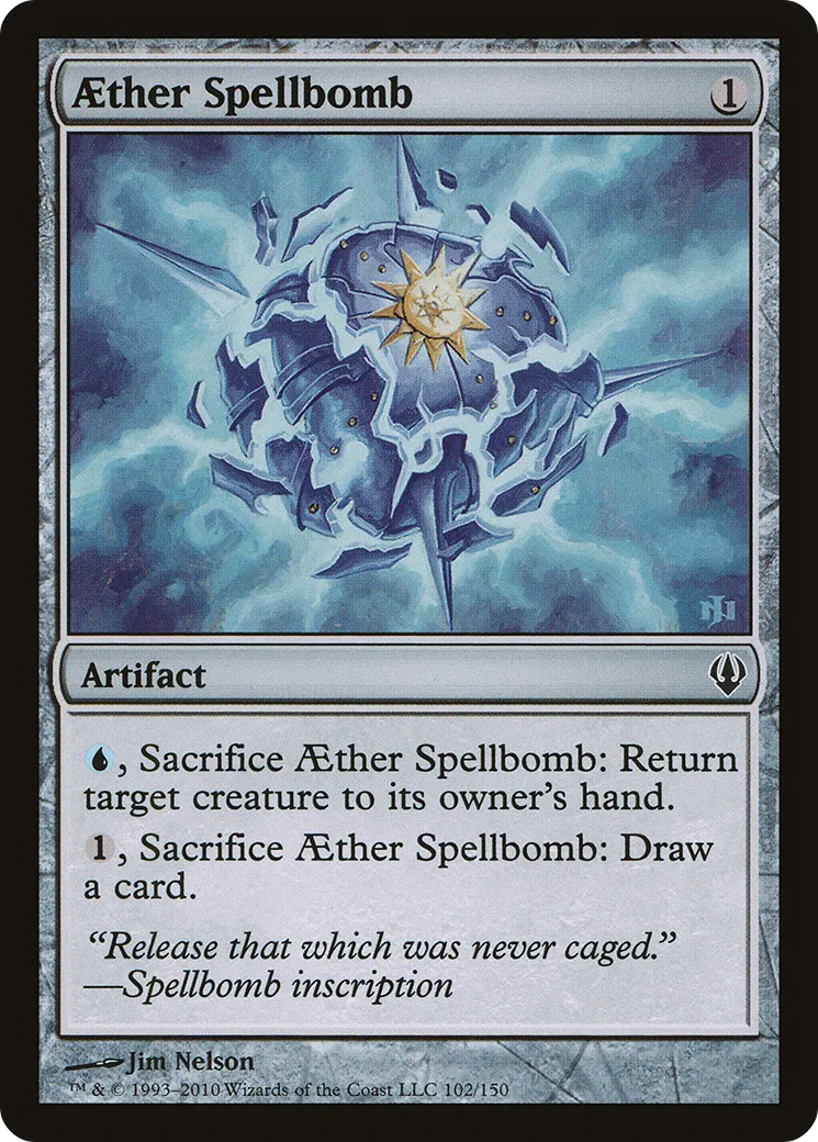 Aether Spellbomb from Archenemy - Magic: The Gathering