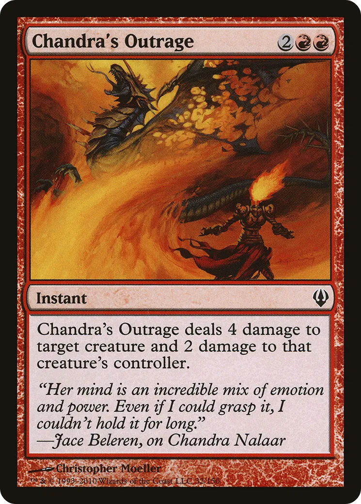 Dernier outrage de Chandra — Archenemy — Magic: The Gathering