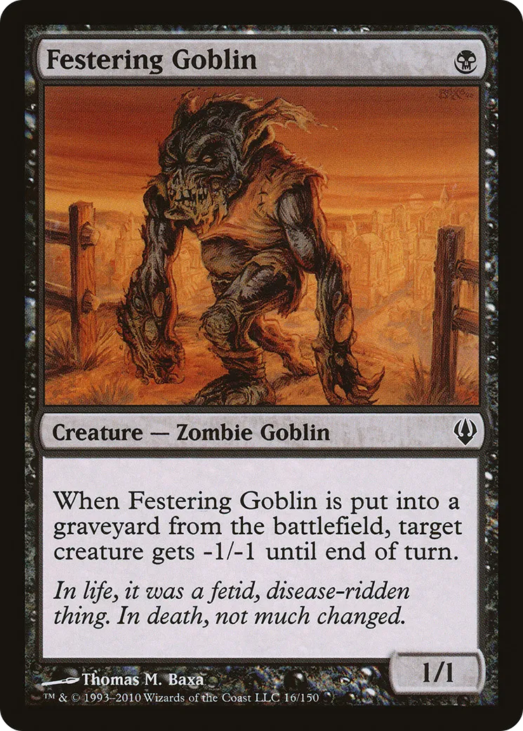 Festering Goblin — Archenemy — Magic: The Gathering