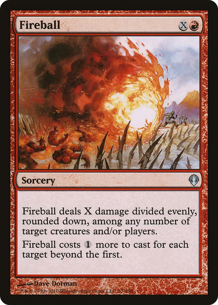 Fireball from Archenemy - Magic: The Gathering