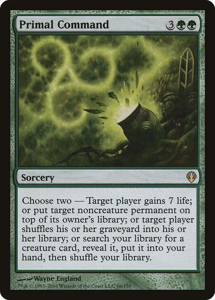 Commandement primordial — Archenemy — Magic: The Gathering