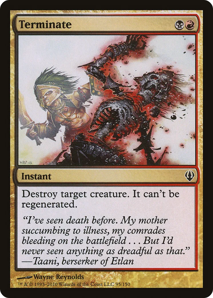 Terminate from Archenemy - Magic: The Gathering