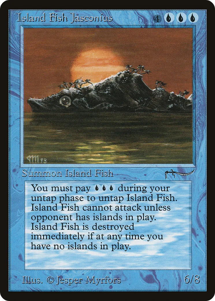 Island Fish Jasconius — Arabian Nights — Magic: The Gathering