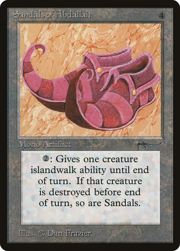 Sandals of Abdallah — Arabian Nights — Magic: The Gathering